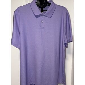 Goodthreads Polo‎ Top Purple Stretch Cotton Pique Collared Shirt Men's Large